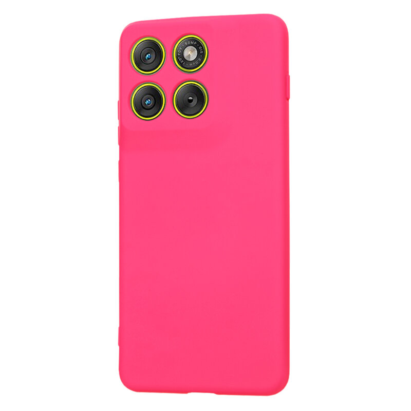 Husa silicon Motorola Edge 70 Techsuit SoftFlex, fucsia
