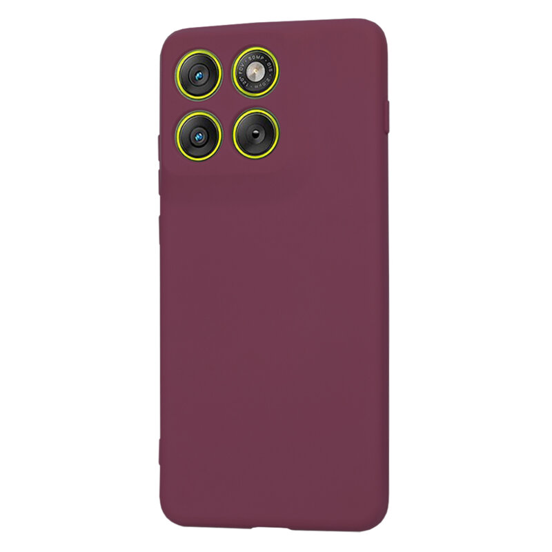 Husa silicon Motorola Edge 70 Techsuit SoftFlex, bordo