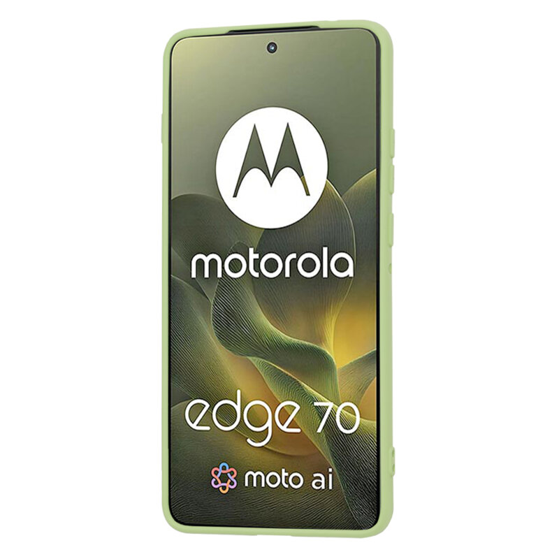 Husa silicon Motorola Edge 70 Techsuit SoftFlex, verde