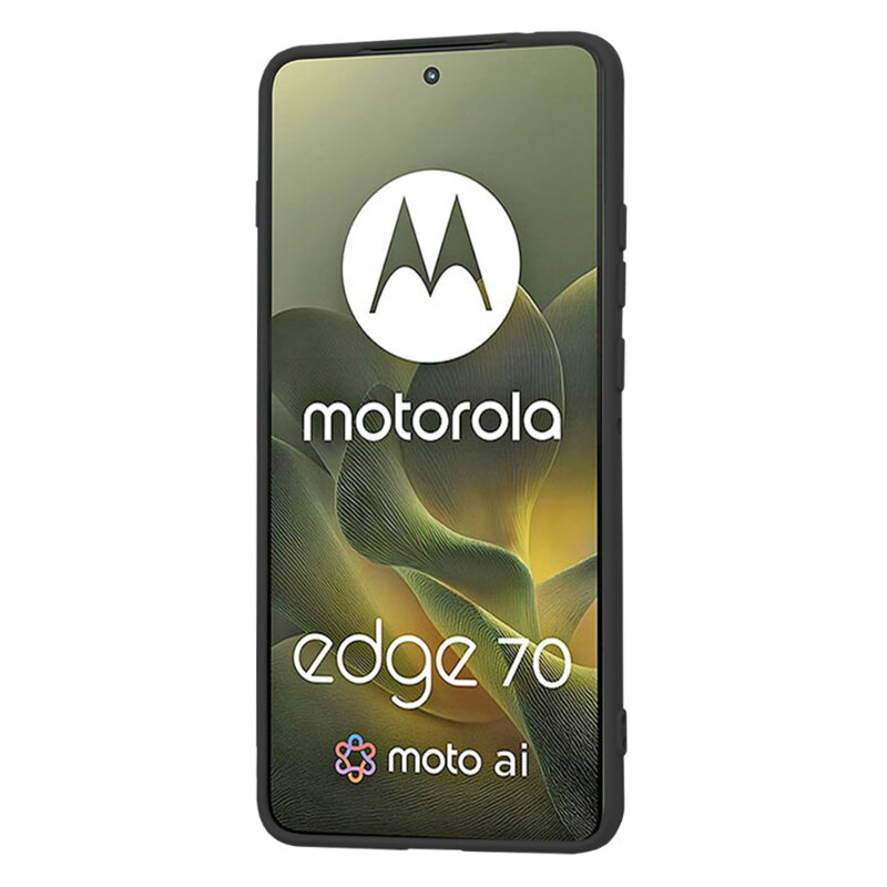 Husa silicon Motorola Edge 70 Techsuit SoftFlex, negru
