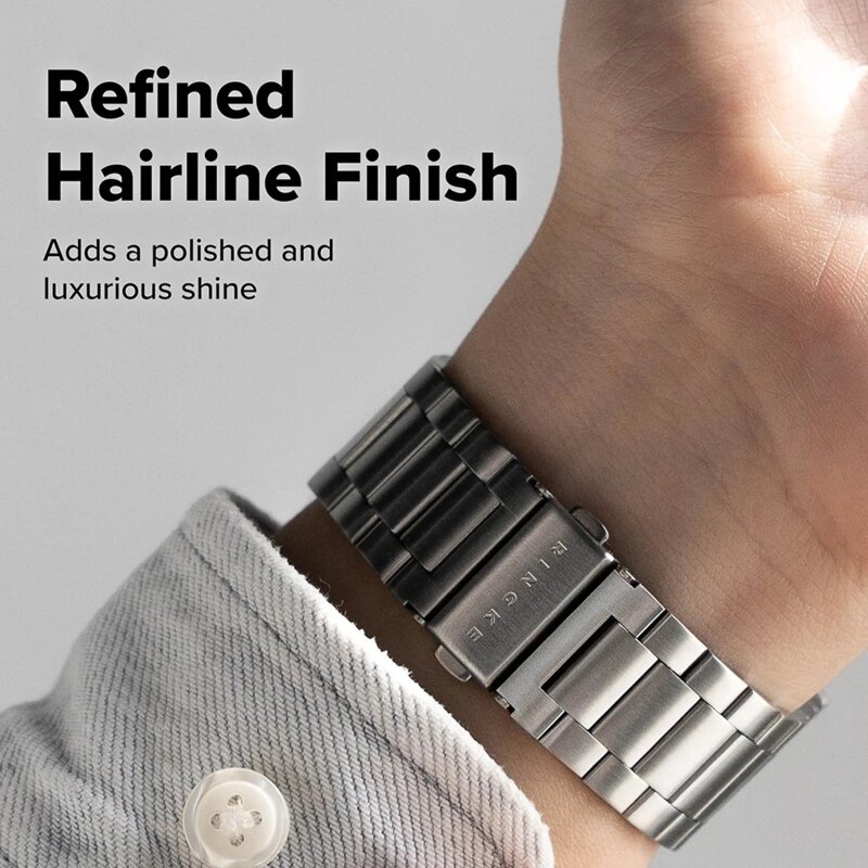 Curea Apple Watch Ultra Ringke Metal One Air, argintiu