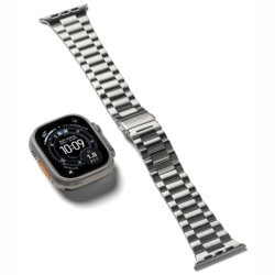 Curea Apple Watch Ultra 2 Ringke Metal One Air, argintiu