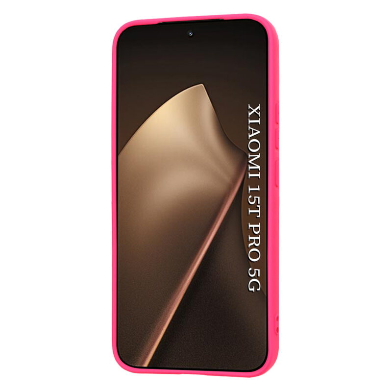 Husa silicon Xiaomi 15T Pro Techsuit SoftFlex, fucsia