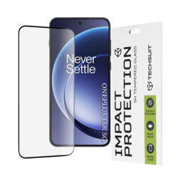 Folie sticla OnePlus 15R Techsuit 111D Full Glue Full Cover, negru