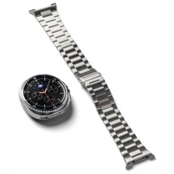 Curea Samsung Galaxy Watch8 44mm Ringke Metal One Air, argintiu