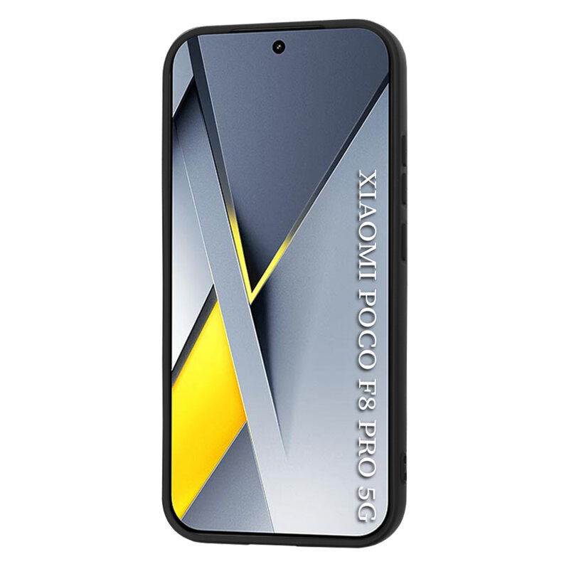 Husa silicon Xiaomi Poco F8 Pro Techsuit SoftFlex, negru