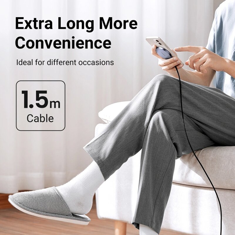 Incarcator wireless pentru telefon Qi 15W Ugreen, gri,  30233