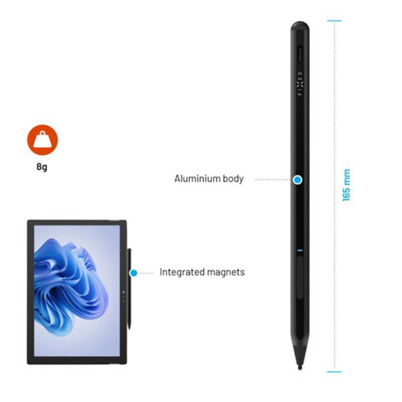 Stylus tableta MPP 2.0 magnetic Fixed Graphite Active, FIXGRA2-BK