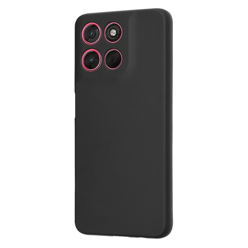 Husa silicon Motorola Moto G57 Power Techsuit SoftFlex, negru