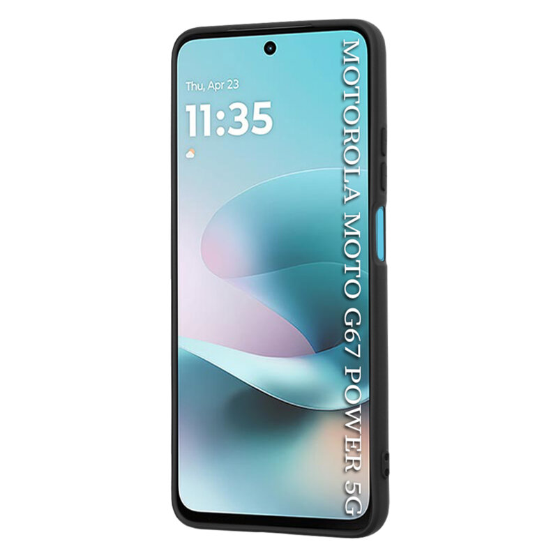 Husa silicon Motorola Moto G67 Power Techsuit SoftFlex, negru