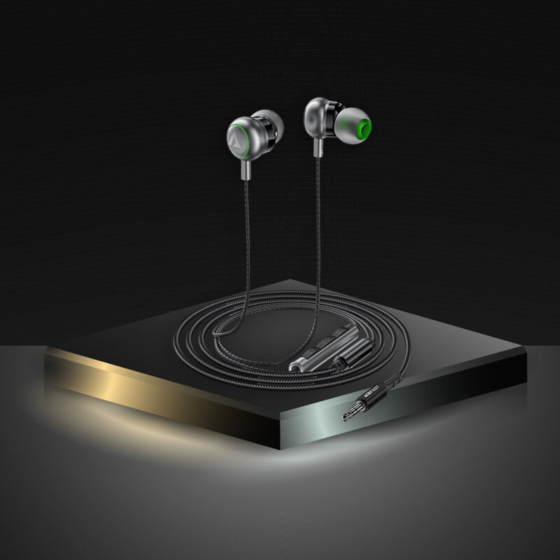 Casti Jack in-ear cu telecomanda Acefast L4, 1.2m, negru