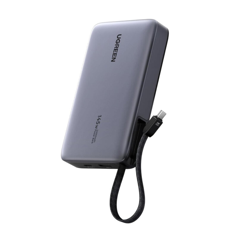 Power bank USB, Type-C, 20000mAh Ugreen, 145W, gri, 55992
