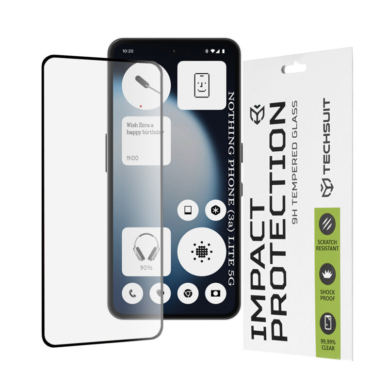 Folie sticla Nothing Phone (3a) Lite Techsuit 111D Full Glue Full Cover, negru