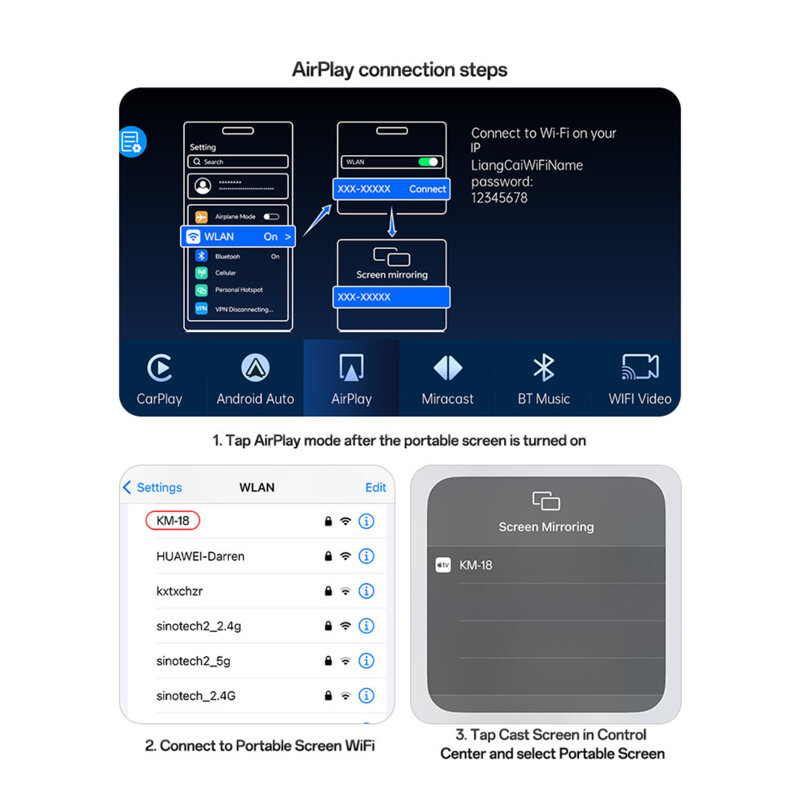 Camera auto HD display 9