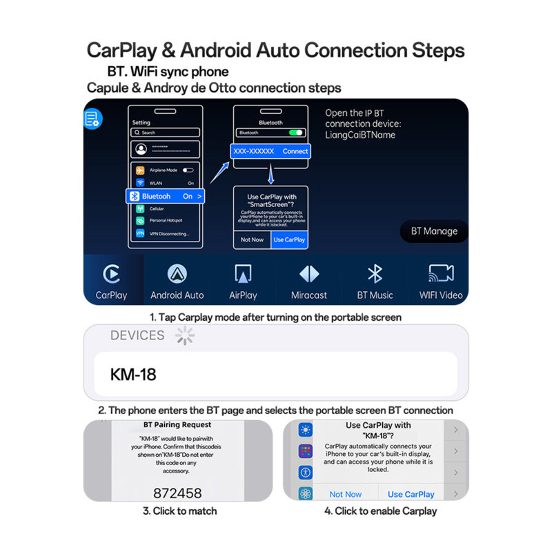Camera auto HD display 9
