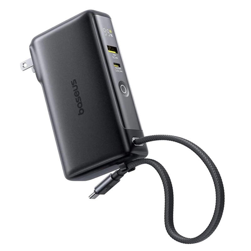 Baterie externa 3in1 cu cablu USB-C 10000mAh, Baseus Nomos NT11 Omni, P10078807123-00