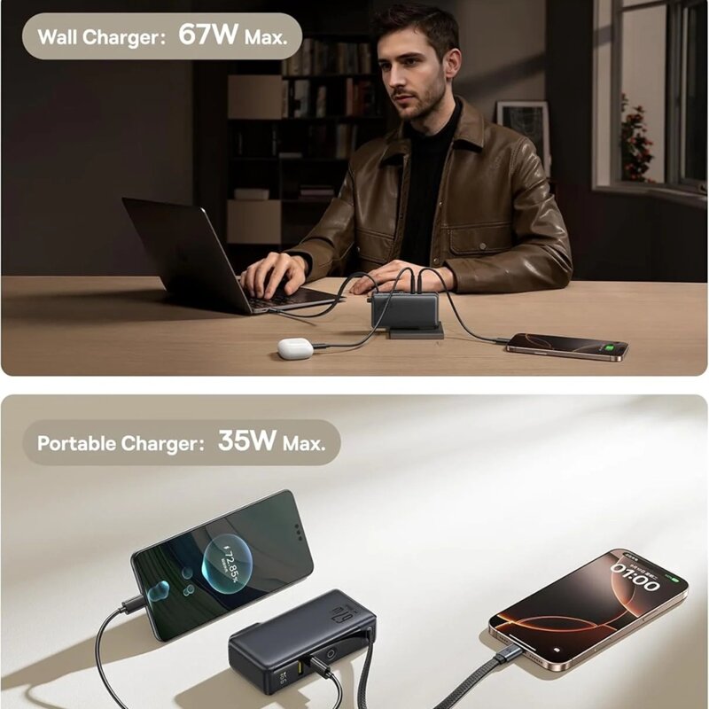 Baterie externa 3in1 cu cablu USB-C 10000mAh, Baseus Nomos NT11 Omni, P10078807123-00