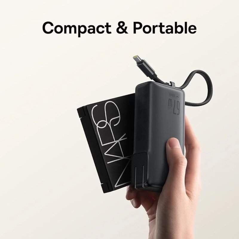 Baterie externa 3in1 cu cablu USB-C 10000mAh, Baseus Nomos NT11 Omni, P10078807123-00