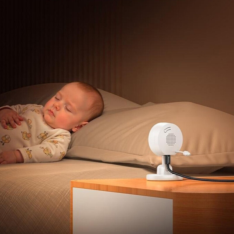 Monitor bebelus pentru supraveghere copii Yesido, adaptor UK, KM26, alb