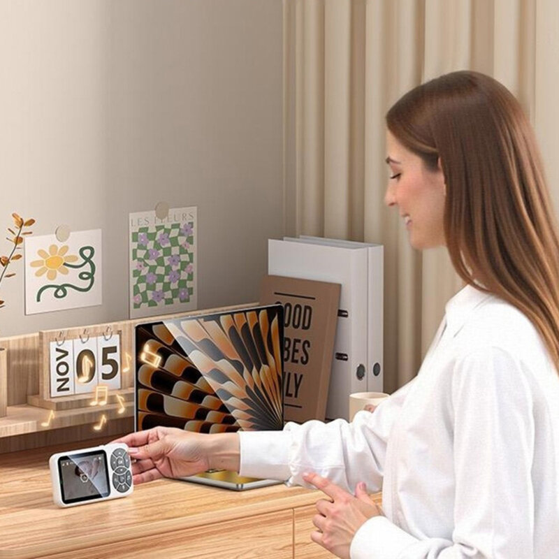 Monitor bebelus pentru supraveghere copii Yesido, adaptor UK, KM26, alb