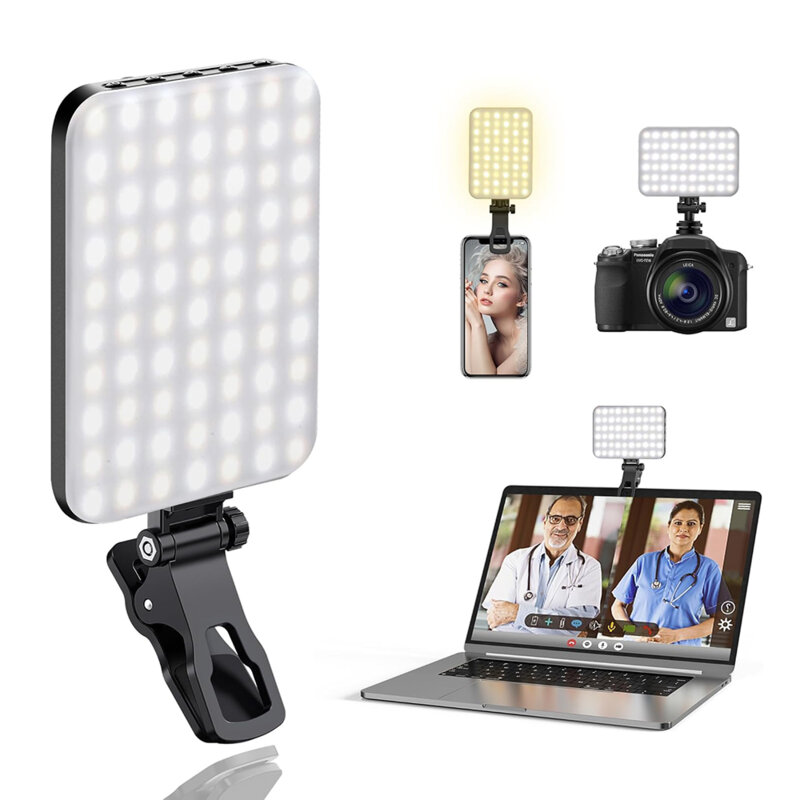 Lumina selfie LED portabila Yesido, 3000mAh, negru, DH12