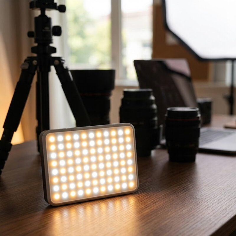 Lumina selfie LED portabila Yesido, 3000mAh, negru, DH12