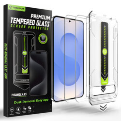 [Pachet 2x] Folie Samsung Galaxy S26, deblocare prin amprenta, Techsuit TitanGlass CrystalHD, transparenta