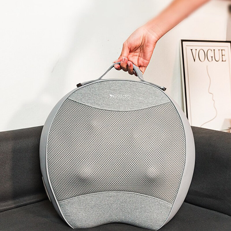 Aparat de masaj pentru spate cu incalzire Yesido MG15, gri