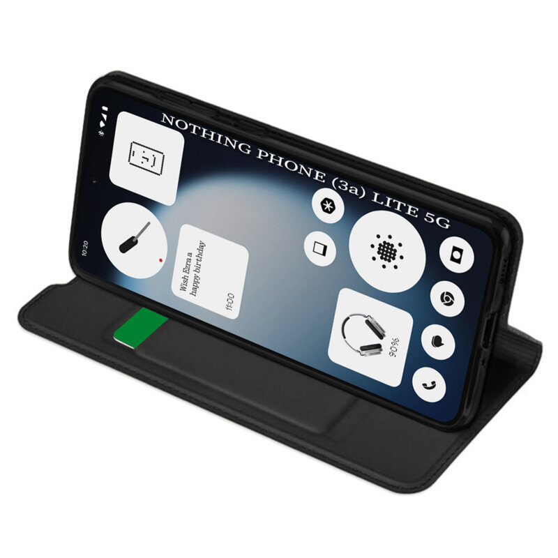 Husa Nothing Phone (3a) Lite Techsuit Magskin Book, negru