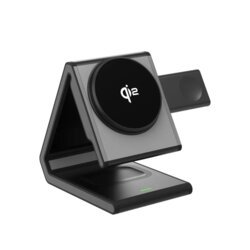 Incarcator wireless QI2, suport telefon 15W Lito LT-W02, negru
