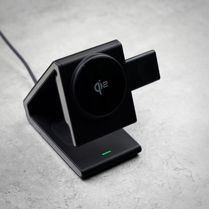 Incarcator wireless QI2, suport telefon 15W Lito LT-W02, negru