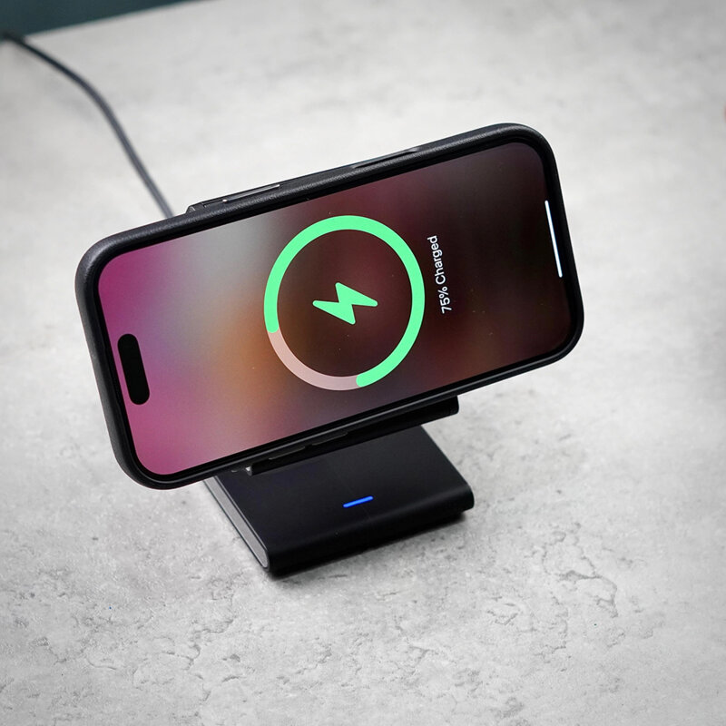 Incarcator wireless QI2, suport telefon 15W Lito LT-W02, negru