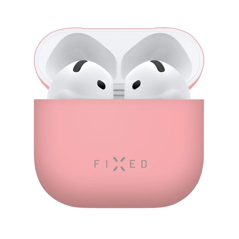 Husa AirPods 4 Fixed Silky, roz, FIXSIL-1473-PI