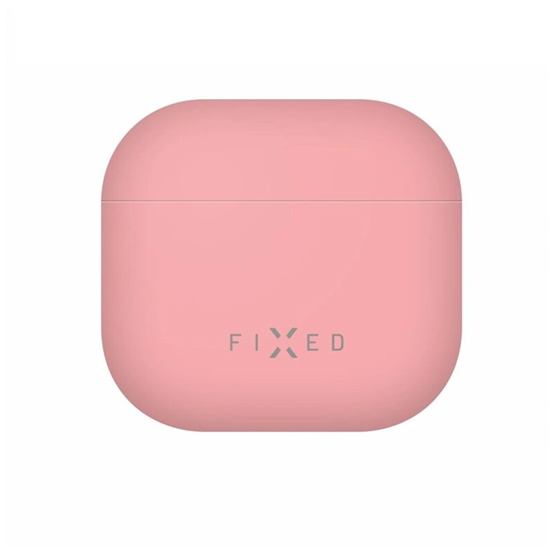Husa AirPods 4 Fixed Silky, roz, FIXSIL-1473-PI