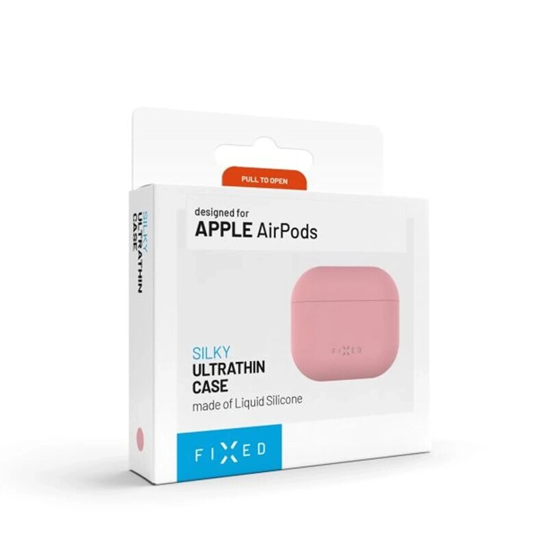 Husa AirPods 4 Fixed Silky, roz, FIXSIL-1473-PI