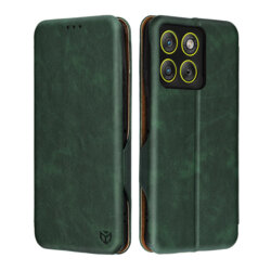 Husa 360° Motorola Edge 70 Techsuit Safe Wallet Plus, verde