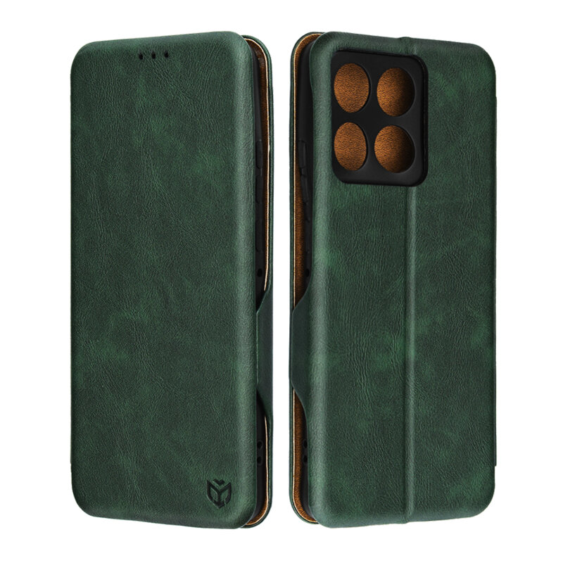Husa 360° Motorola Edge 70 Techsuit Safe Wallet Plus, verde