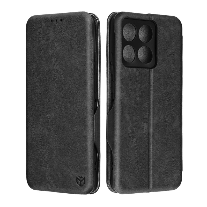 Husa 360° Motorola Edge 70 Techsuit Safe Wallet Plus, negru