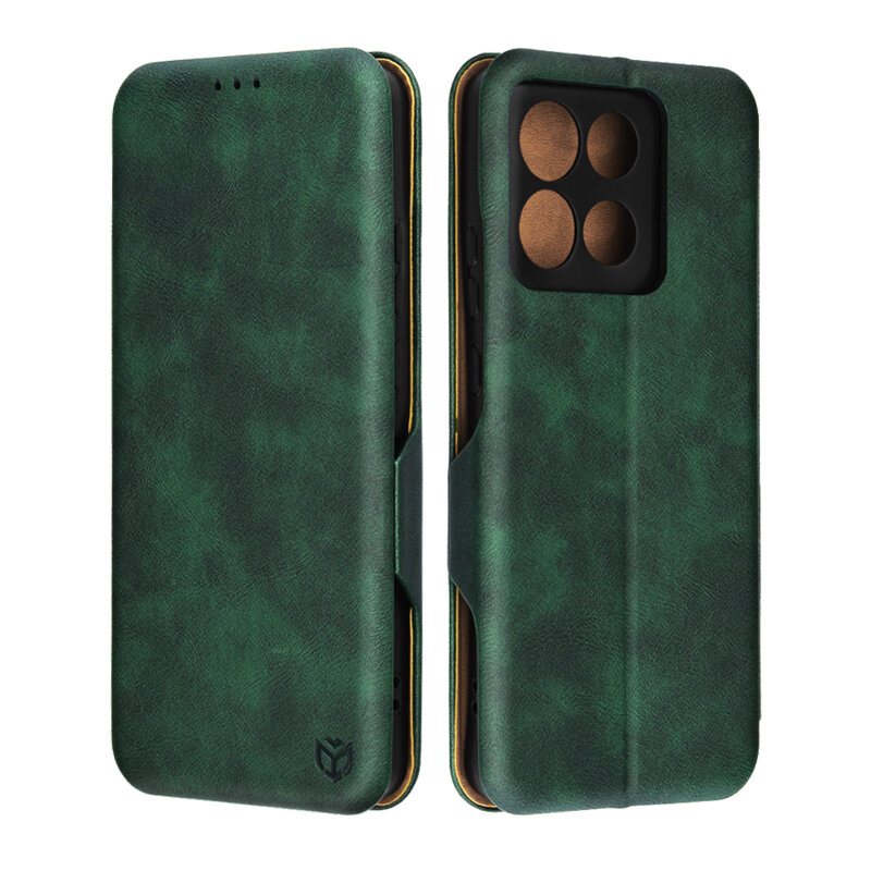 Husa 360° Motorola Moto G86 Techsuit Safe Wallet Plus, verde