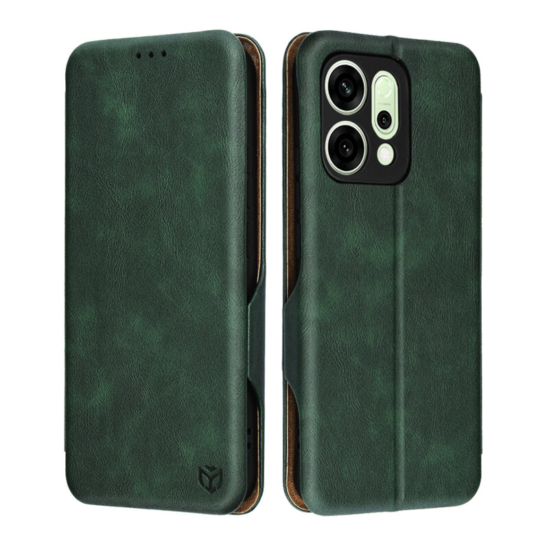 Husa 360° Oppo Reno14 Techsuit Safe Wallet Plus, verde