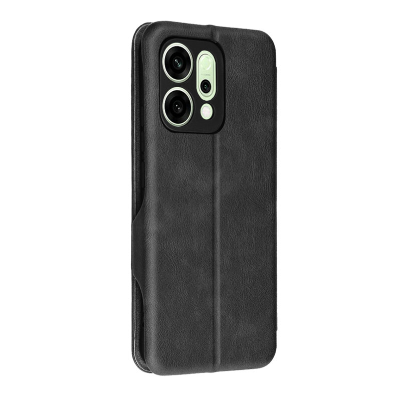 Husa 360° Oppo Reno14 Techsuit Safe Wallet Plus, negru