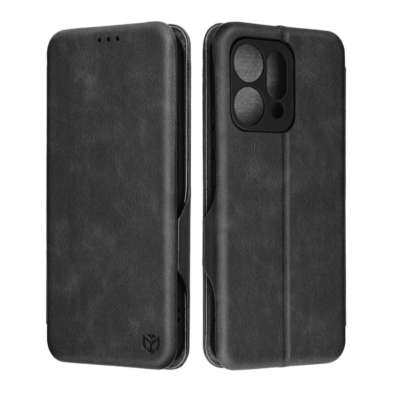 Husa 360° Oppo Reno14 Techsuit Safe Wallet Plus, negru