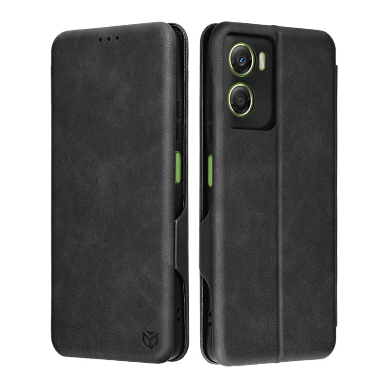 Husa 360° Motorola Moto G06 Techsuit Safe Wallet Plus, negru