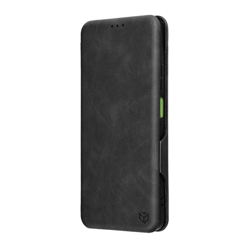 Husa 360° Motorola Moto G06 Techsuit Safe Wallet Plus, negru