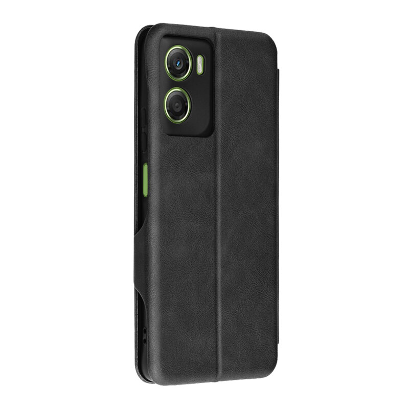 Husa 360° Motorola Moto G06 Techsuit Safe Wallet Plus, negru