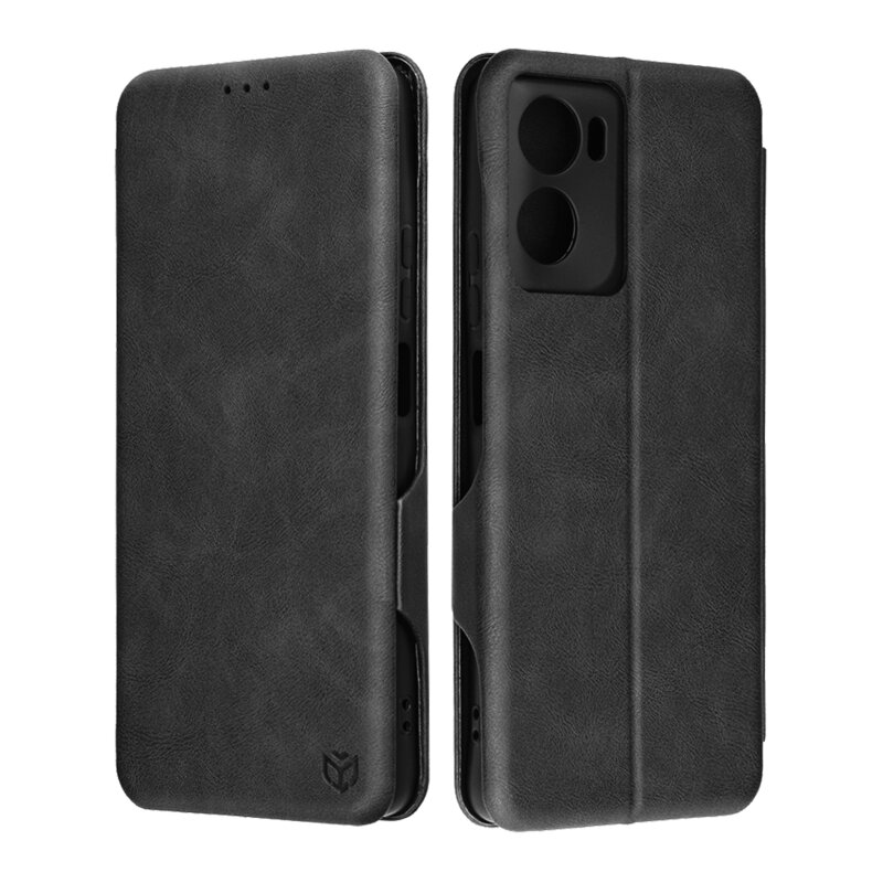 Husa 360° Motorola Moto G06 Techsuit Safe Wallet Plus, negru
