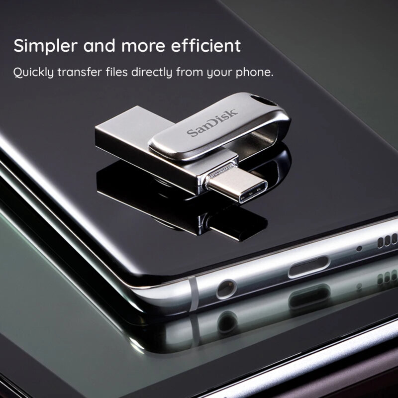 Memorie externa USB 3.2, 64GB SanDisk, SDDDC4-064G-G46, gri