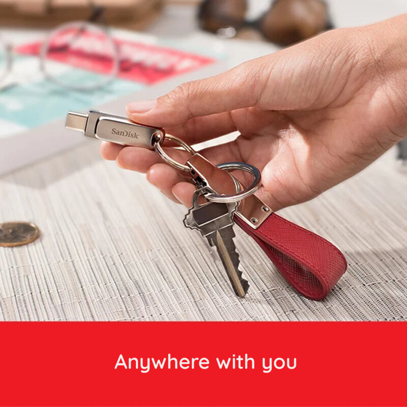 Memorie externa USB 3.2, 64GB SanDisk, SDDDC4-064G-G46, gri