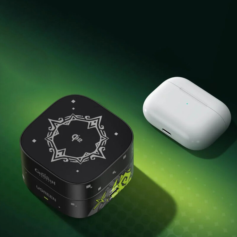 Incarcator wireless MagSafe 2in1 Ugreen ft. Genshin Impact, 15W