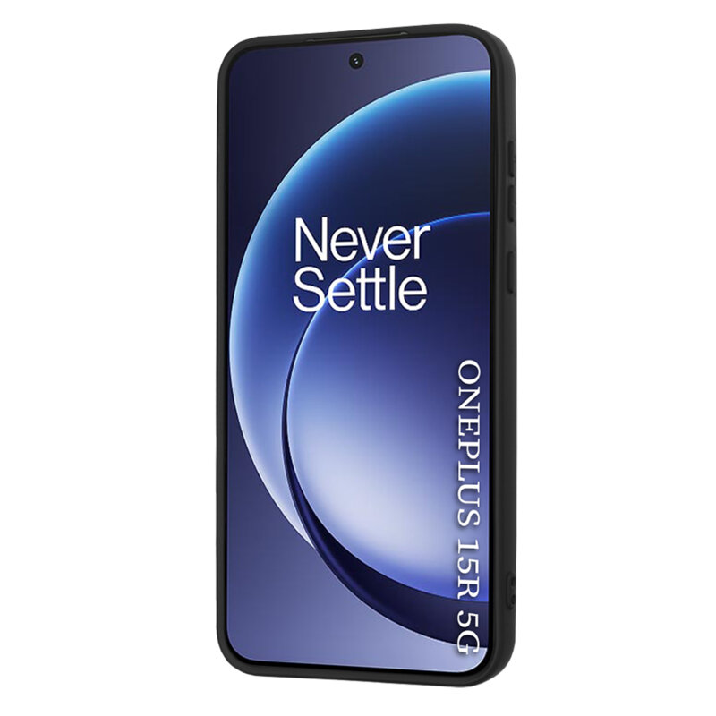 Husa silicon OnePlus 15R Techsuit SoftFlex, negru